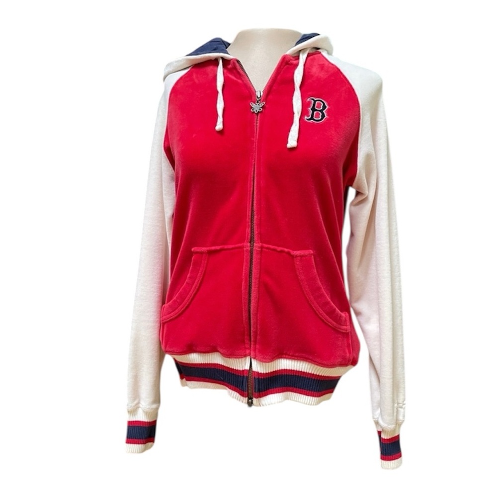 Women's Touch by Alyssa Milano Boston Red Sox Vintage Fleece Hooded Jacket